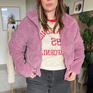 Old Navy Pink Fleece Jacket